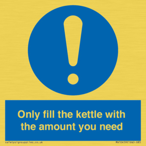 Only fill the kettle with the amount you need